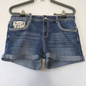 Vanilla Star shorts w/ lace and jewels